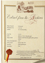 Load image into Gallery viewer, Patek Philippe Ellipse ref. 3748 - Blue dial Gold bracelet with extract