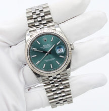 Load image into Gallery viewer, Rolex Datejust ref. 126234 Green Dial Jubilee bracelet - Full Set
