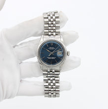 Carica l'immagine nel visualizzatore di Gallery, Rolex Datejust ref 1603 Blue Dial Jubilee Bracelet