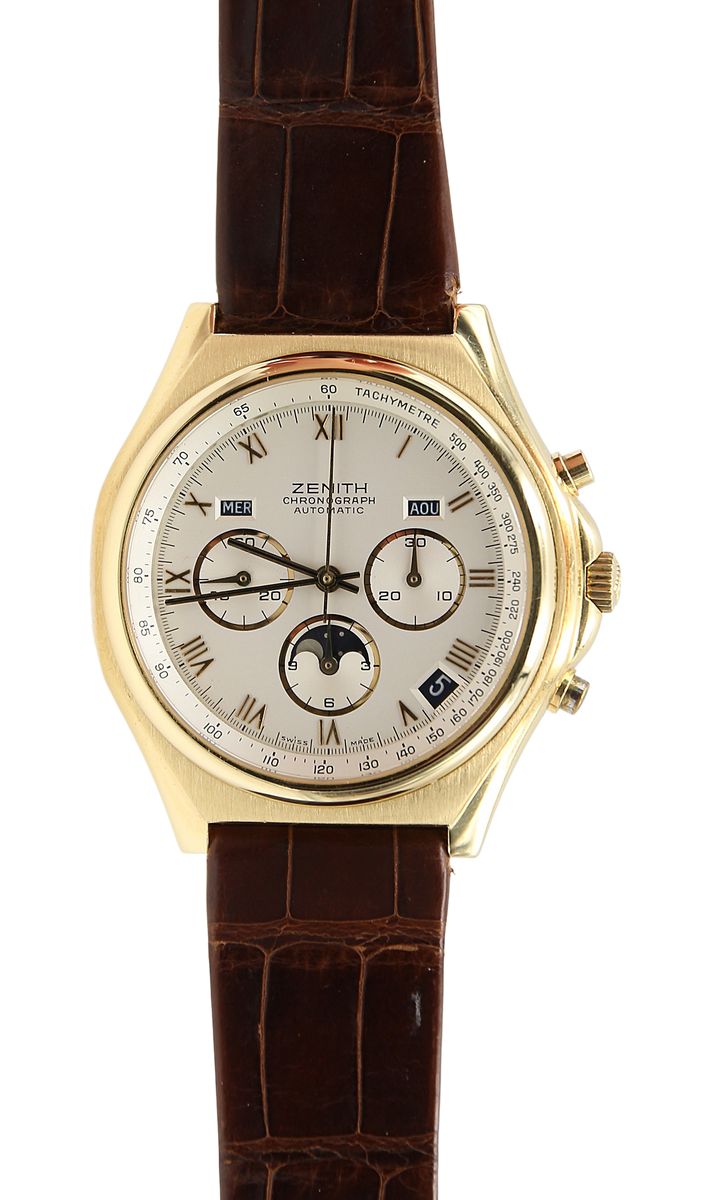 Zenith El Primero ref. 95.0102.418 Calendar Moon Phases L.E. 18k