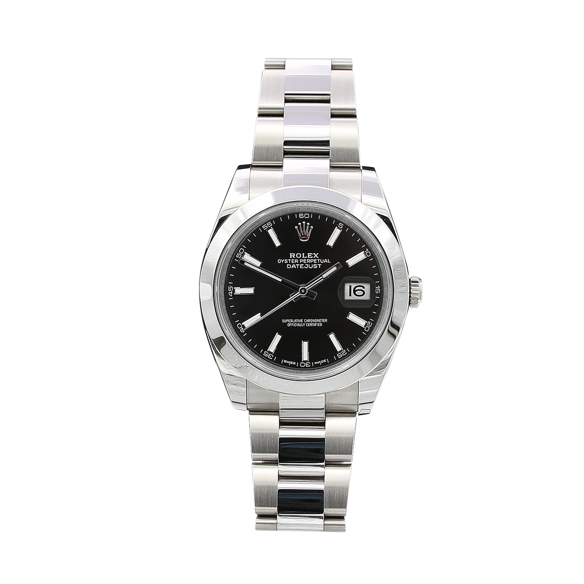 Rolex datejust sales 41 black face