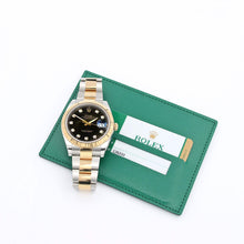 Załaduj obraz do przeglądarki galerii, Rolex Datejust ref. 126333 Black Diamonds Dial Oyster bracelet - Full Set