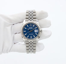 Carica l'immagine nel visualizzatore di Gallery, Rolex Datejust ref. 126334 Blue Motif Dial Jubilee bracelet - Full Set