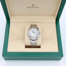 Load image into Gallery viewer, Rolex Datejust 36 126200 White Roman Dial Oyster bracelet with Card