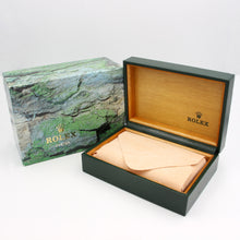 Load image into Gallery viewer, Rolex Watch Box | Vintage Box Men Green with light green stitching 68.00.2