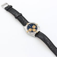 Cargar imagen en el visor de la galería, Breitling Callisto Chronograph ref. 80520 - Blue dial Leather strap
