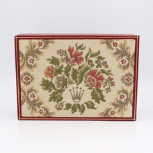 Załaduj obraz do przeglądarki galerii, Rolex Watch Box | Vintage Box Lady Red and Gold "Embroidered" Tapestry President 60.01.2