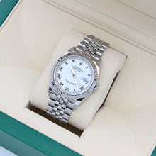 Load image into Gallery viewer, Rolex Datejust ref. 126234 White Roman Dial Jubilee bracelet - Full Set