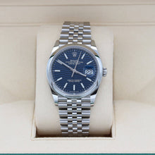 Load image into Gallery viewer, Rolex Datejust ref. 126200 Blue Motif Dial Jubilee bracelet - Full Set