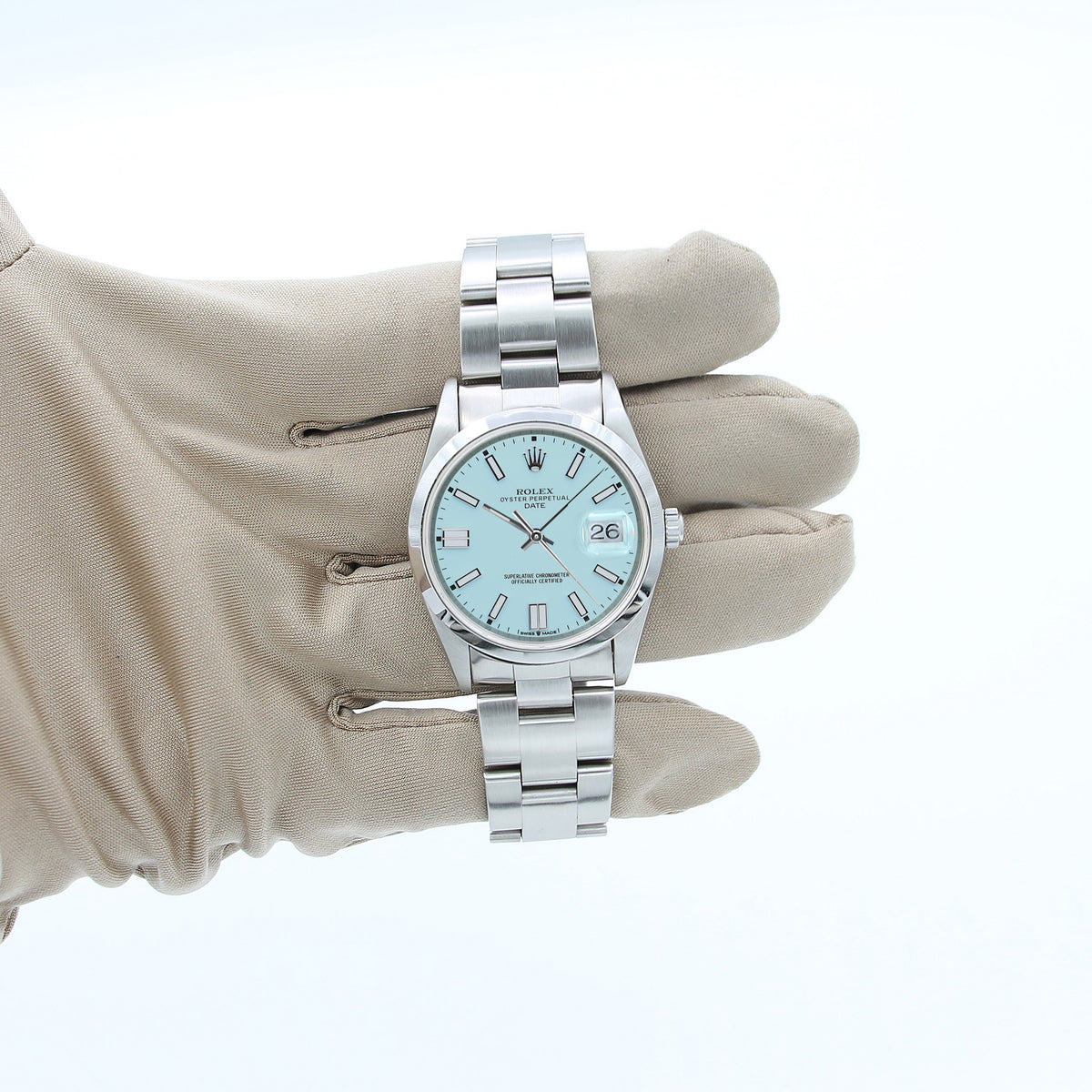 Rolex baby deals blue dial