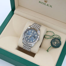 Load image into Gallery viewer, Rolex Datejust ref. 126334 Blue Diamonds Dial Jubilee bracelet - Full Set