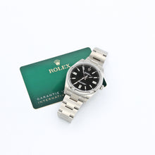 Załaduj obraz do przeglądarki galerii, Rolex Oyster Perpetual 41mm ref. 124300 Black Dial - Full Set