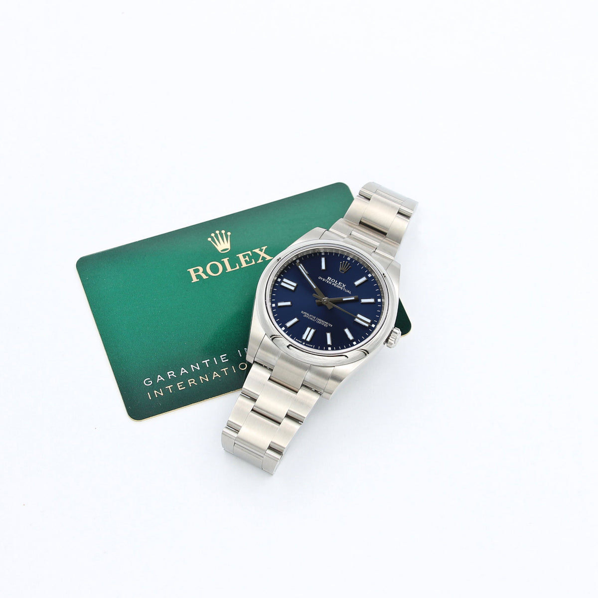 Spil Stevenson Med andre band Rolex Oyster Perpetual 124300 - Blue Dial - Full set – Debonar Watches Sp.  z o.o