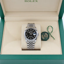 Load image into Gallery viewer, Rolex Datejust ref. 126200 Black Dial Jubilee bracelet - Full Set