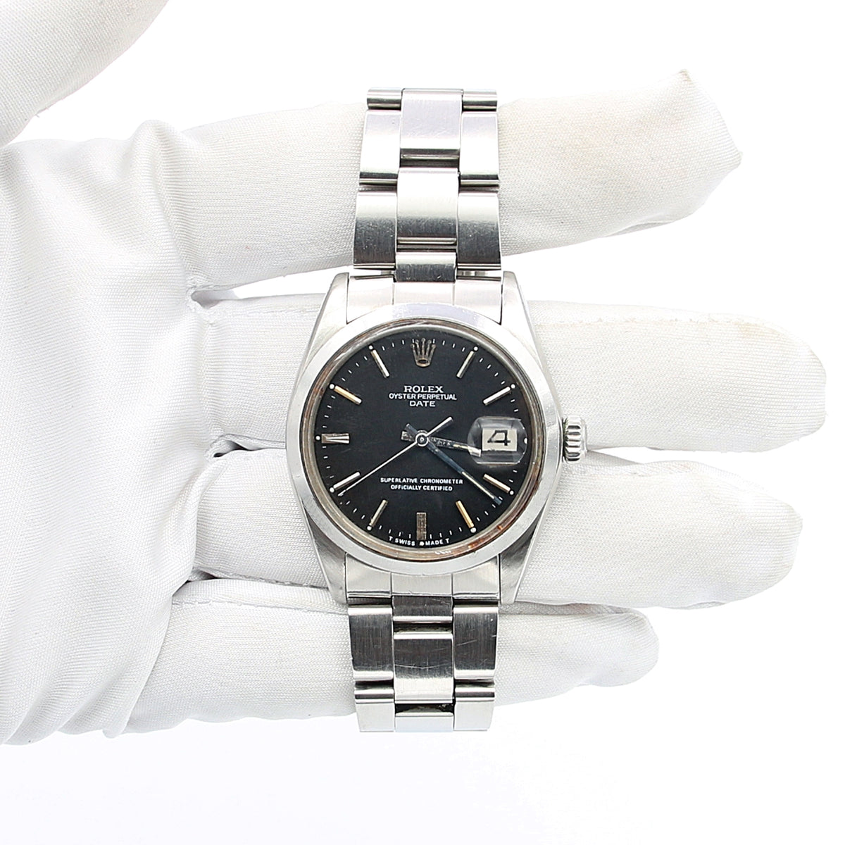 Rolex Oyster Perpetual Date - automatic black dial ref 1500