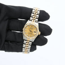 Load image into Gallery viewer, Rolex Lady-Datejust ref. 69173 - Diamonds Dial - Bezel Custom with diamonds
