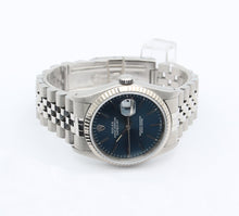 Załaduj obraz do przeglądarki galerii, Rolex Datejust 36 ref. 16234 Blue Soleil Dial