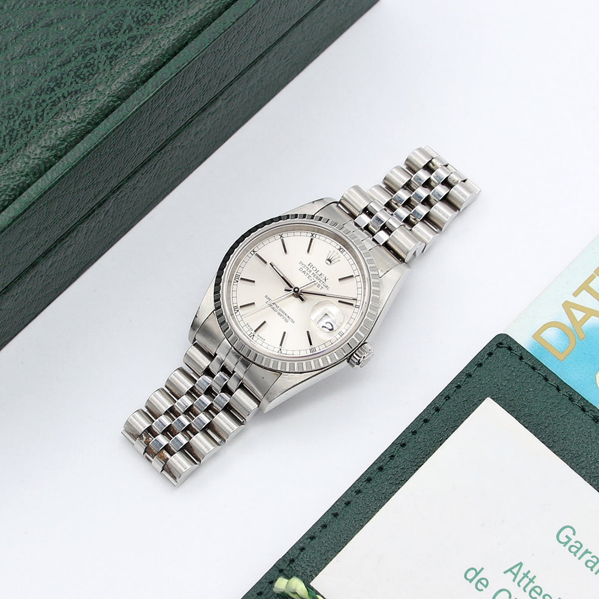 Rolex ref. 16220 Silver Dial (Circle Minutes) Jubilee Bracelet - Full –  Debonar Watches Sp. z o.o