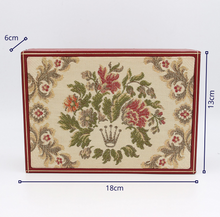 Załaduj obraz do przeglądarki galerii, Rolex Watch Box | Vintage Box Lady Red and Gold "Embroidered" Tapestry President 60.01.2