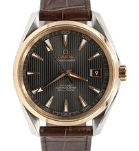 Bild in Galerie-Viewer laden, Omega Seamaster Aqua Terra ref. 231.23.42.21.06.001 Steel/Gold Leather Strap