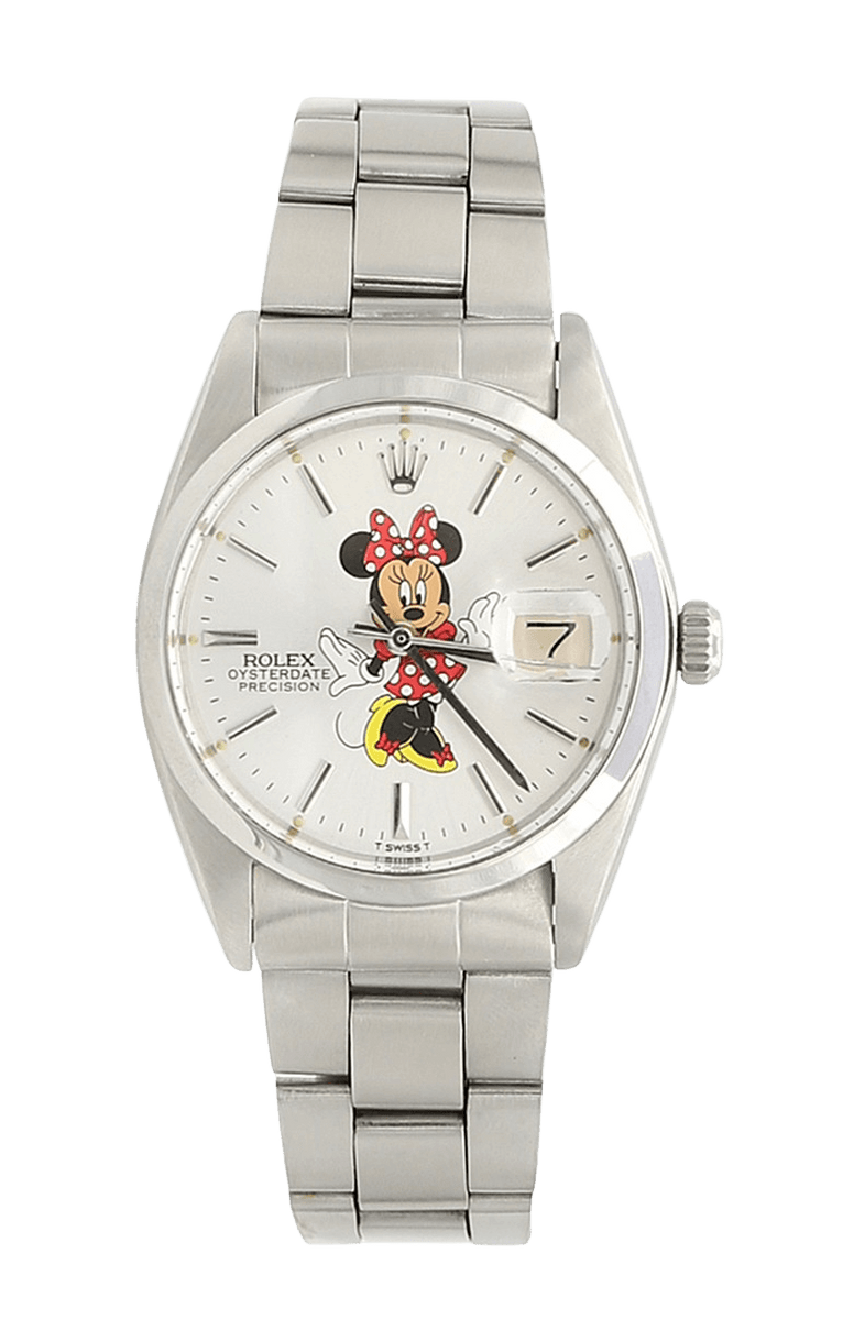 2025年のクリスマス Date Precision Rolex ref Rivet Oyster Dial Mouse Minnie 6694 時計