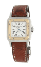 Bild in Galerie-Viewer laden, Cartier Santos Galbee 1566 Steel/Gold Love Dial