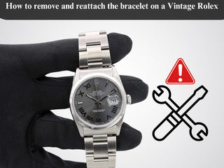 So entfernen und wiederholen Sie das Armband auf einem Vintage -Rolex (um die Seriennummer zu überprüfen!)