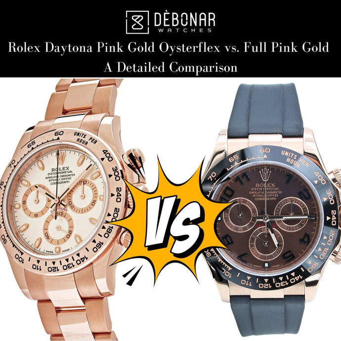 Rolex Daytona Showdown: Pink Gold Oysterflex vs. Full Yellow Gold – A Detailed Comparison