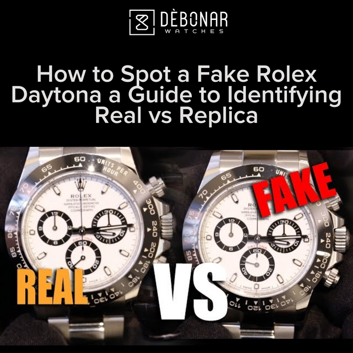 How to Spot a Fake Rolex Daytona a Guide to Identifying Real vs Replica
