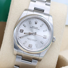 Load image into Gallery viewer, Rolex Oyster Perpetual ref. 114200 Dial Silver 3-6-9 - Full Set
