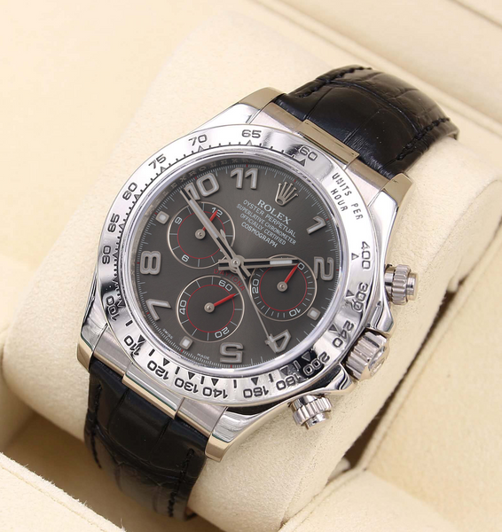 〇 純正 ROLEX Daytona 116519 クロコダイルレザーベルト ロレックス デイトナ用 純正 ベルト クロコダイルレザー ワイン