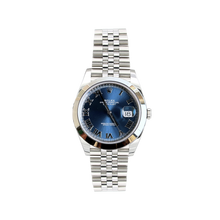 Charger l&#39;image dans la galerie, Rolex Datejust ref. 126300 Blue Roman Dial Jubilee bracelet - Full Set
