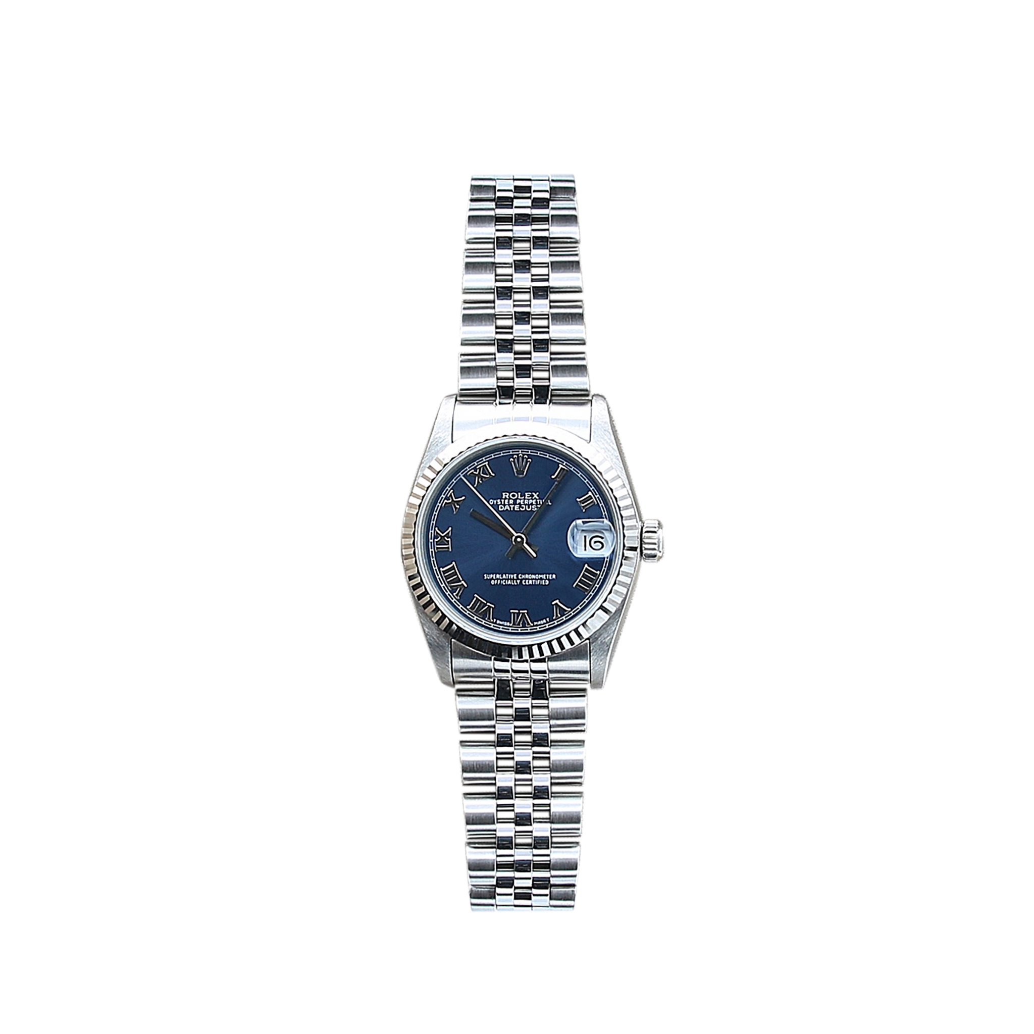 Rolex datejust jubilee blue dial discount