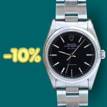 Carica l'immagine nel visualizzatore di Gallery, ON SALE: Rolex Air-King ref. 14000 Black Dial - Full Set
