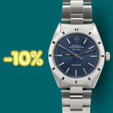 Carica l'immagine nel visualizzatore di Gallery, ON SALE: Rolex Air-King ref. 14010 Blue dial - Full Set
