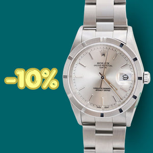 ON SALE: Rolex Date ref. 15210 - Silver Dial - Full Set