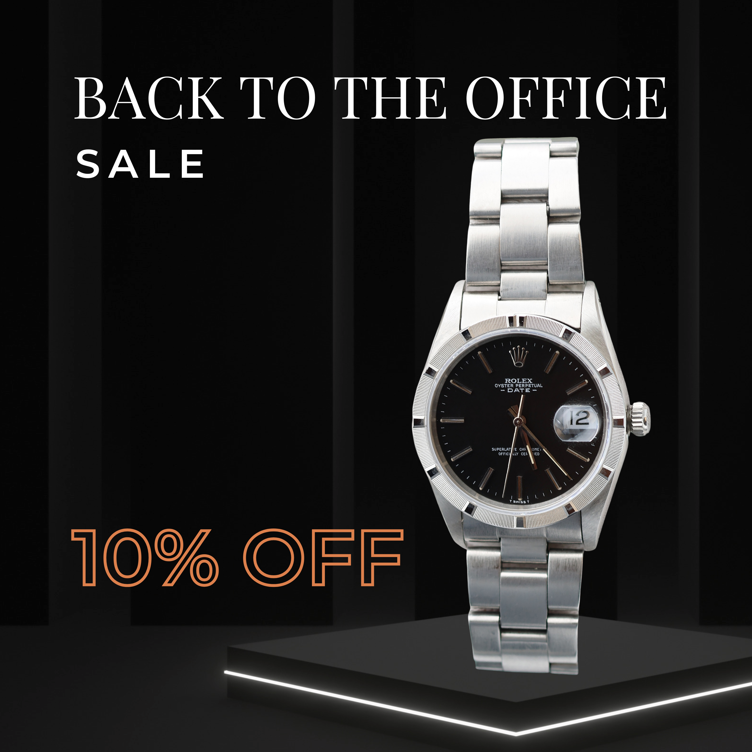 ON SALE: Rolex Oyster Perpetual Date ref. 15210 Black dial - Full Set