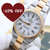 ON SALE: Rolex Date ref. 15233 White Roman Dial Oyster Bracelet Steel/Gold - Full Set