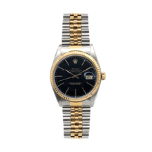 Load image into Gallery viewer, Rolex Datejust ref. 16013 -Steel/Gold - Black Plain dial
