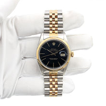Load image into Gallery viewer, Rolex Datejust ref. 16013 -Steel/Gold - Black Plain dial
