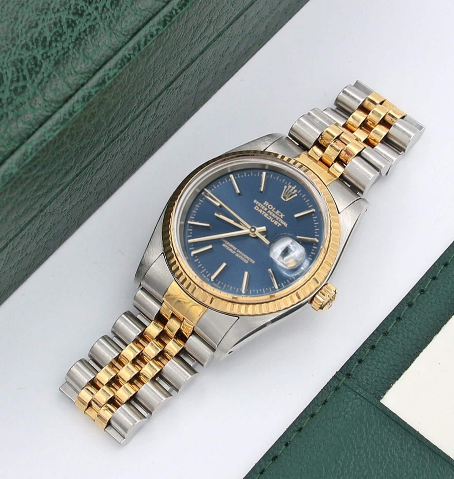 Buy Online Watch Rolex Datejust 36 ref. 16013 Blue Soleil Dial 