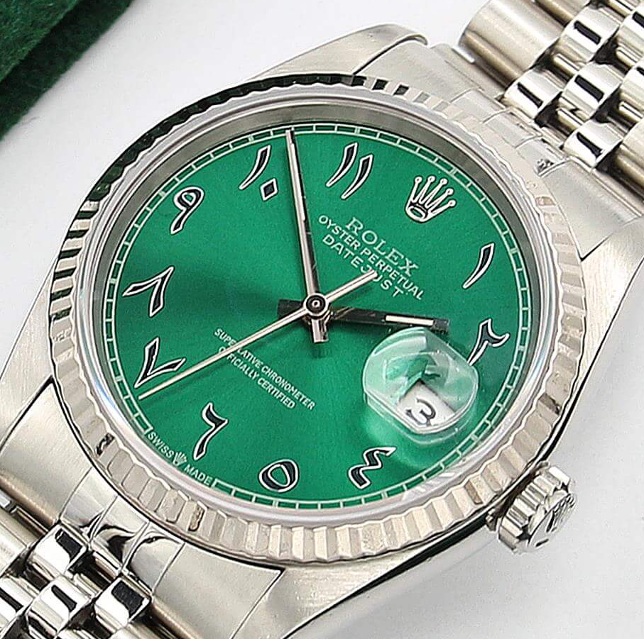 Rolex datejust top 36 green