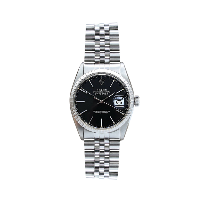 Rolex Datejust ref. 16030 - Jubilee Bracelet - Black Dial