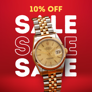 ON SALE: Rolex Datejust ref. 16203 Champagne Circle Dial - Jubilee Bracelet - Full set