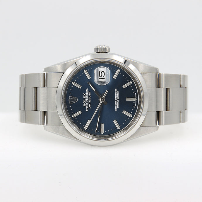 Rolex Datejust 36 ref. 16200 Blue Soleil Dial Oyster Bracelet