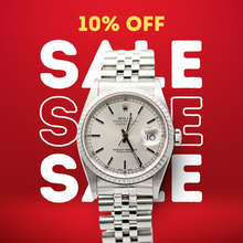 Afbeelding in Gallery-weergave laden, ON SALE: Rolex Datejust 36 ref. 16220 Silver Dial (Circle hours dial) - Jubilee - Full Set
