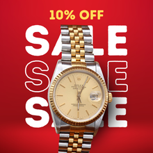 Bild in Galerie-Viewer laden, ON SALE: Rolex Datejust 36 ref. 16233 Champagne dial (V5) - Jubilee Bracelet - Full Set
