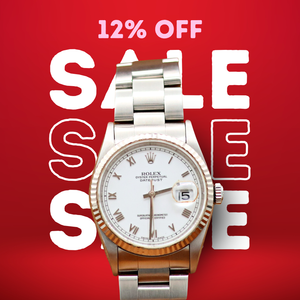 ON SALE: Rolex Datejust 36 ref. 16234 White Roman Dial - Oyster Bracelet