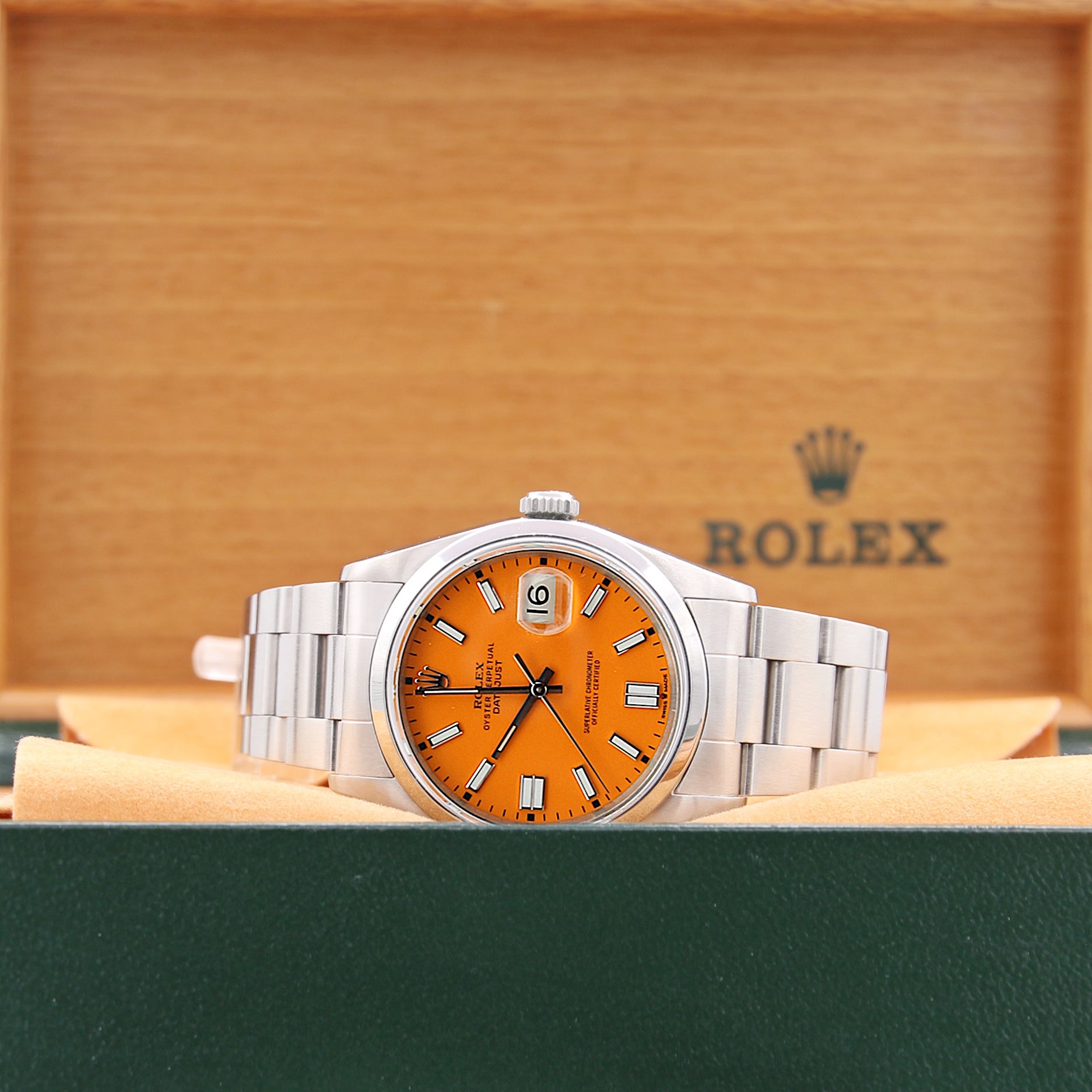 Rolex Datejust 36 ref. 16200 Orange Dial - Oyster Bracelet