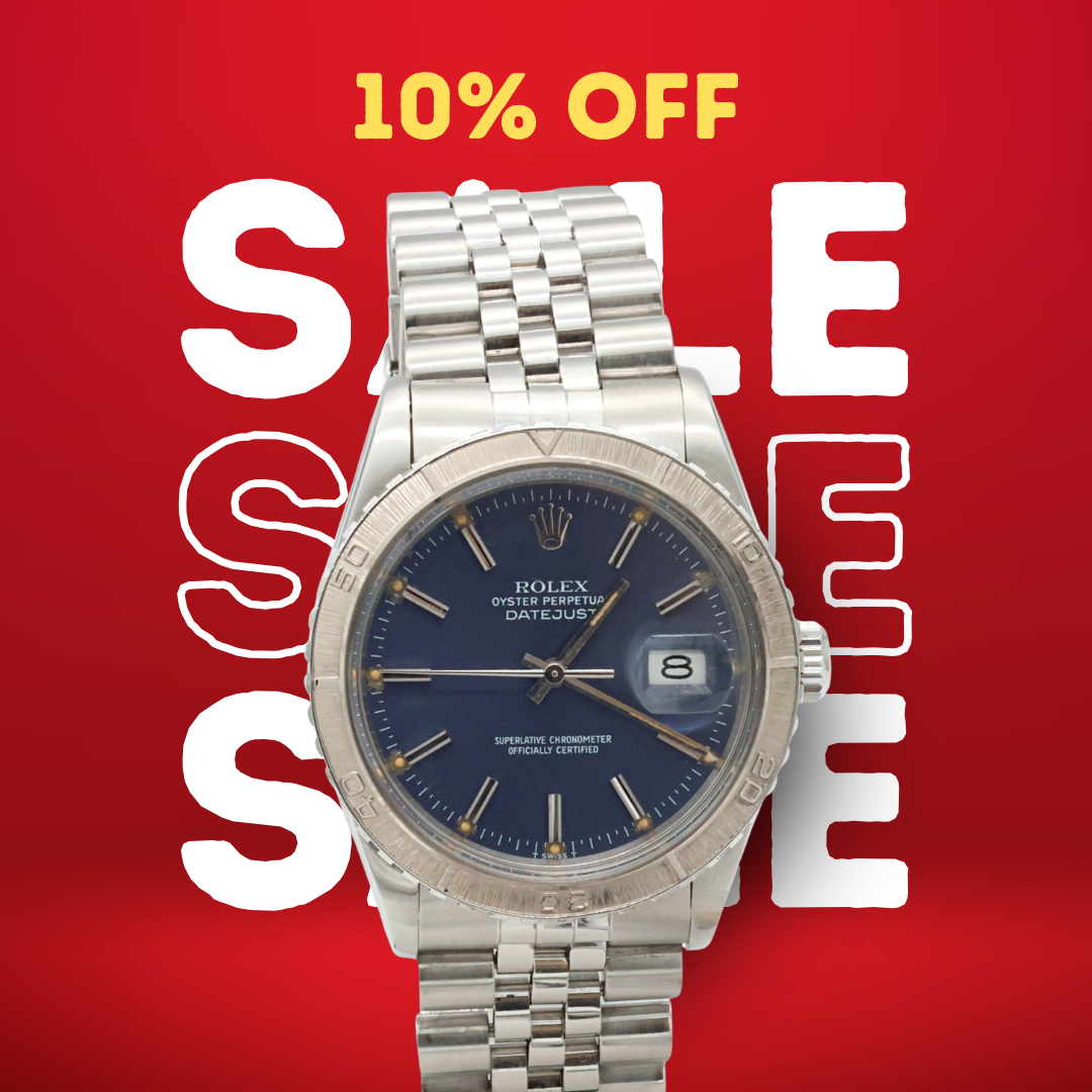 ON SALE: Rolex Datejust Turn-O-Graph ref. 16250 Blue Dial - Jubilee Bracelet